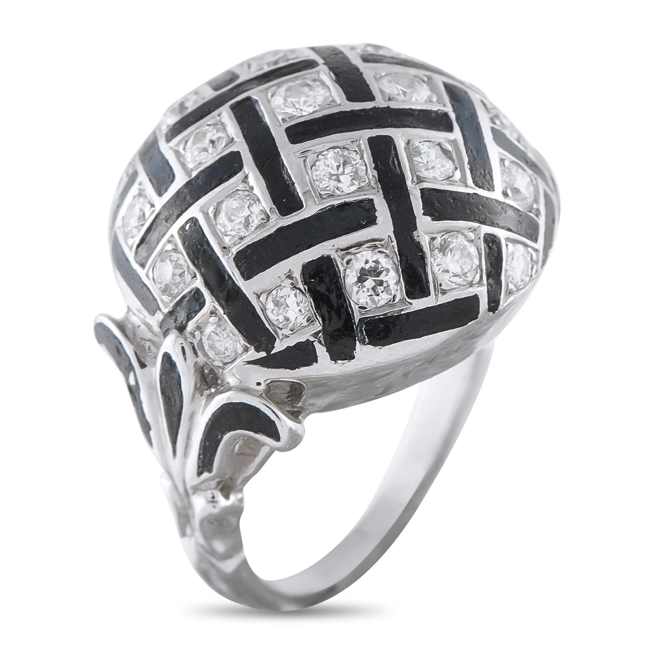 14K White Gold 1.0ct Diamond Ring