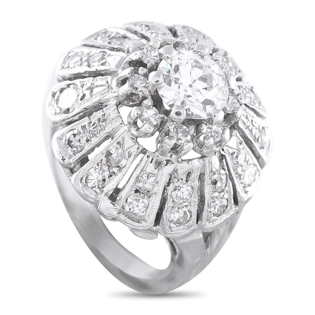 14K White Gold 1.25ct Diamond Ring