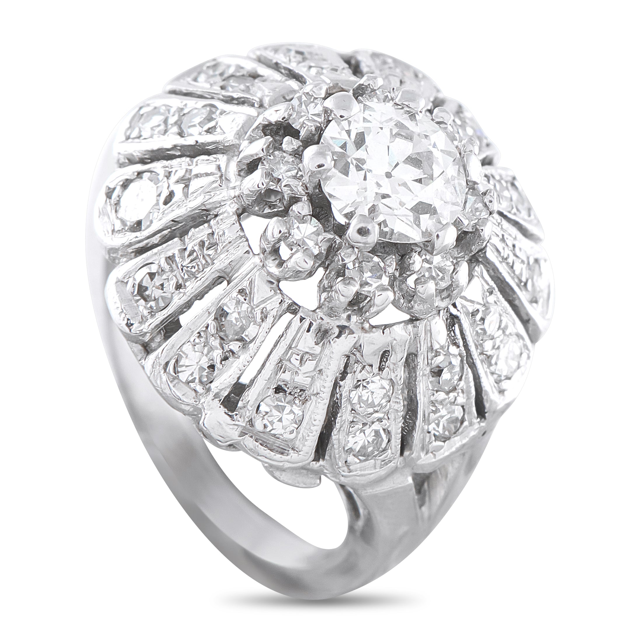 14K White Gold 1.25ct Diamond Ring