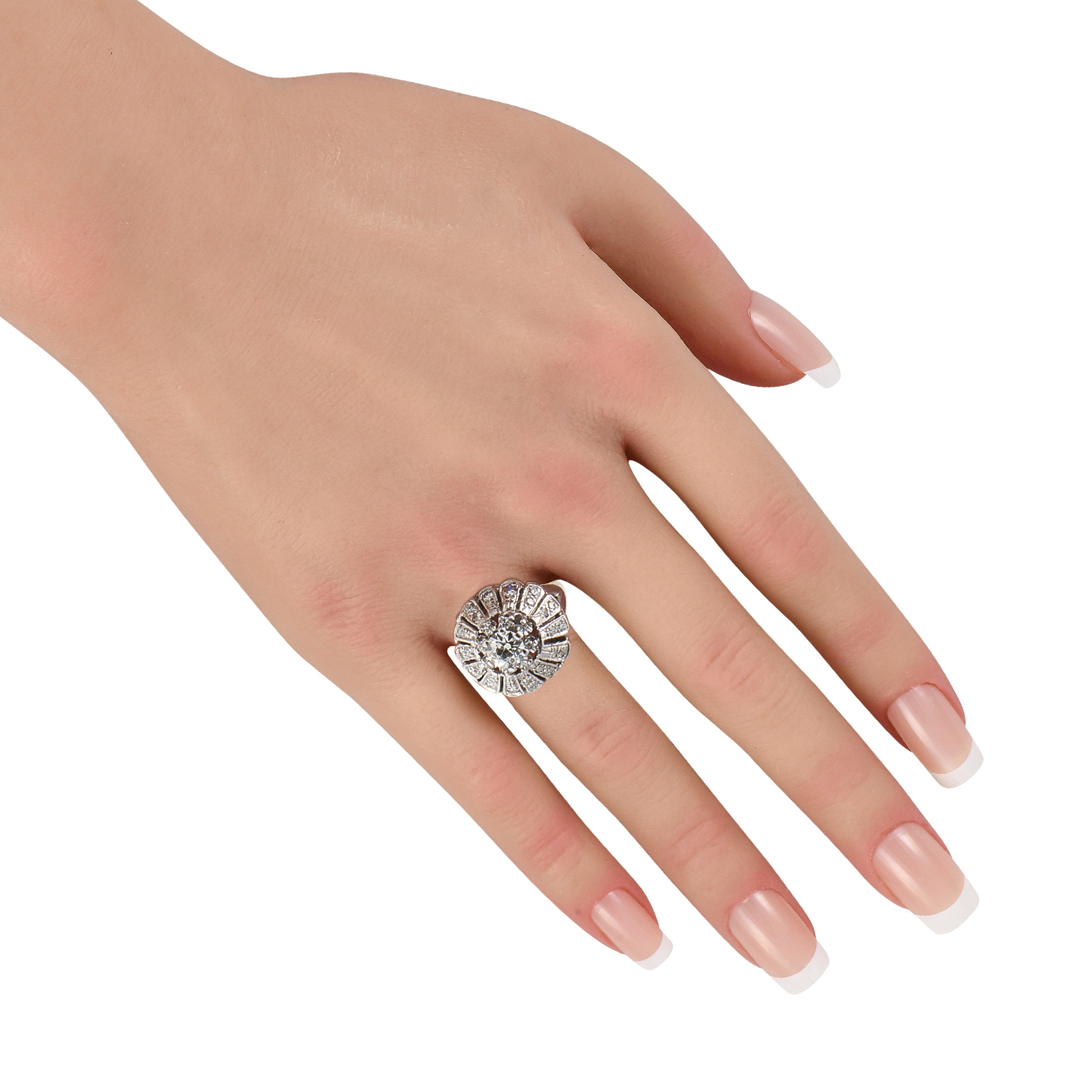 Exclusive 14K White Gold 1.25ct Diamond Ring
