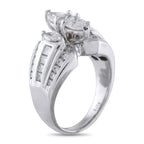 14K White Gold 2.10ct Diamond Ring