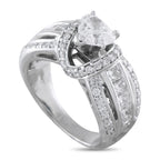 14K White Gold 2.20ct Diamond Ring