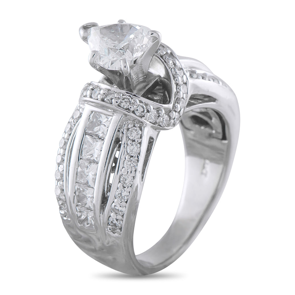 14K White Gold 2.20ct Diamond Ring