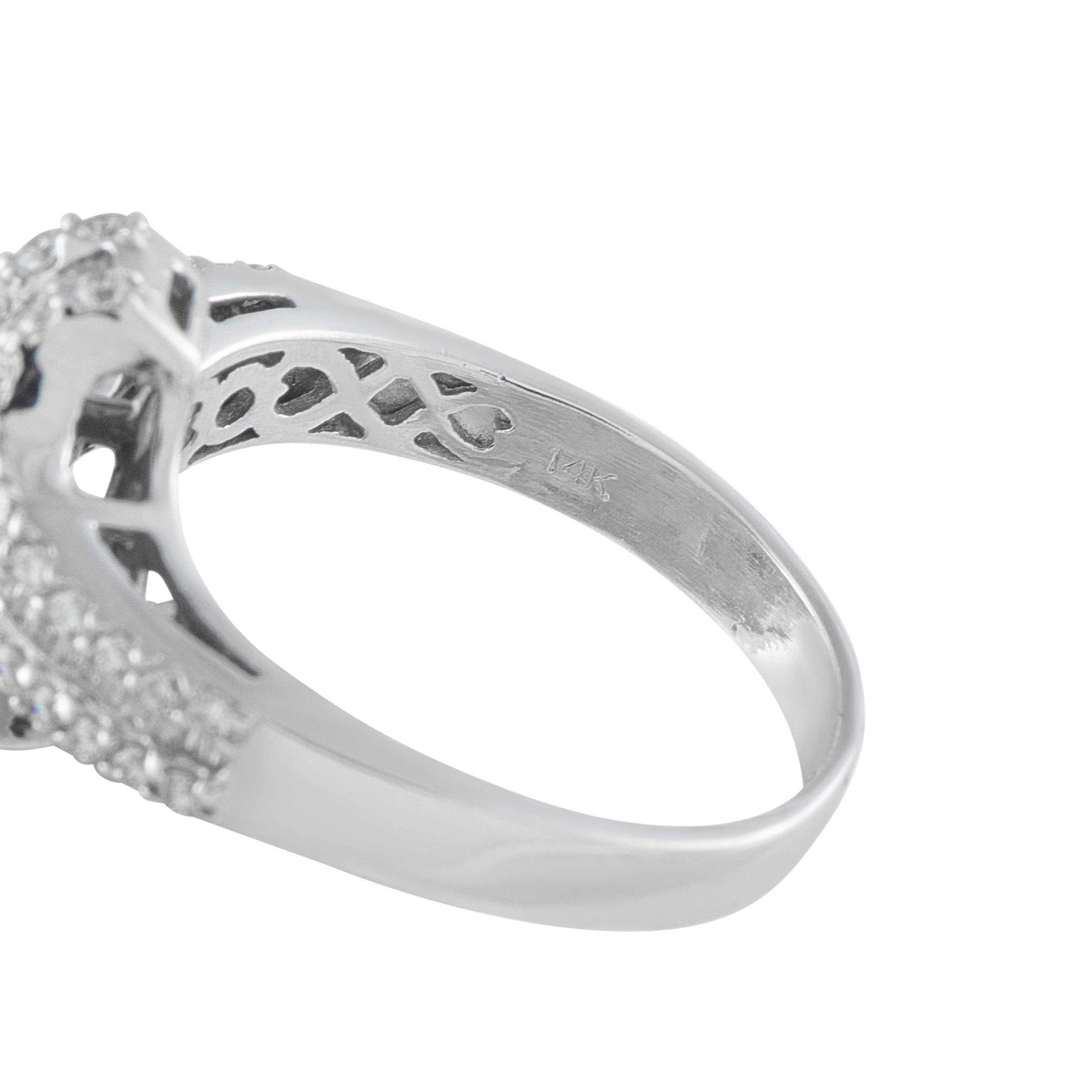 14K White Gold 1.54ct Diamond Ring