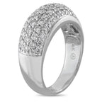 14K White Gold 1.0ct Diamond Pavé Ring
