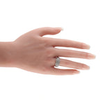 14K White Gold 1.0ct Diamond Pavé Ring