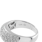 14K White Gold 1.0ct Diamond Pavé Ring