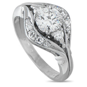 14K White Gold 0.95ct Diamond Ring