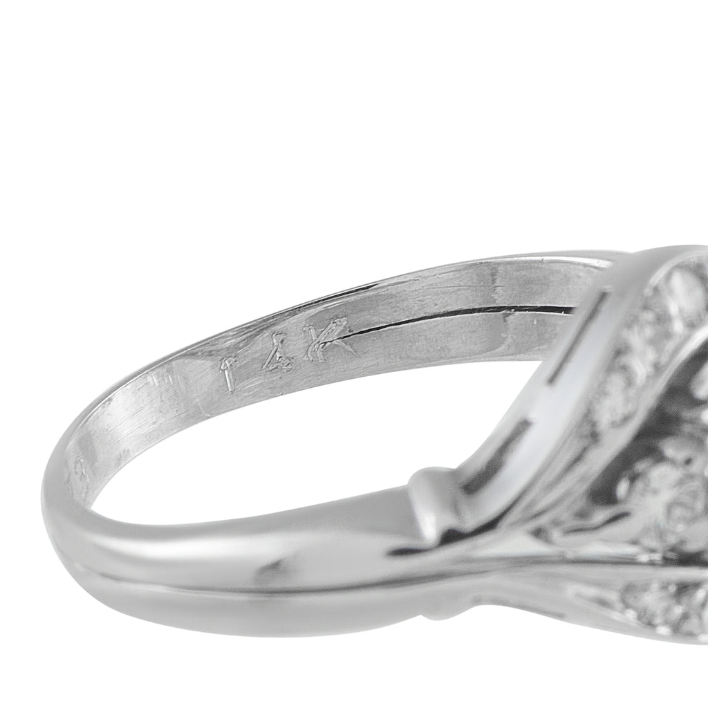 14K White Gold 0.95ct Diamond Ring