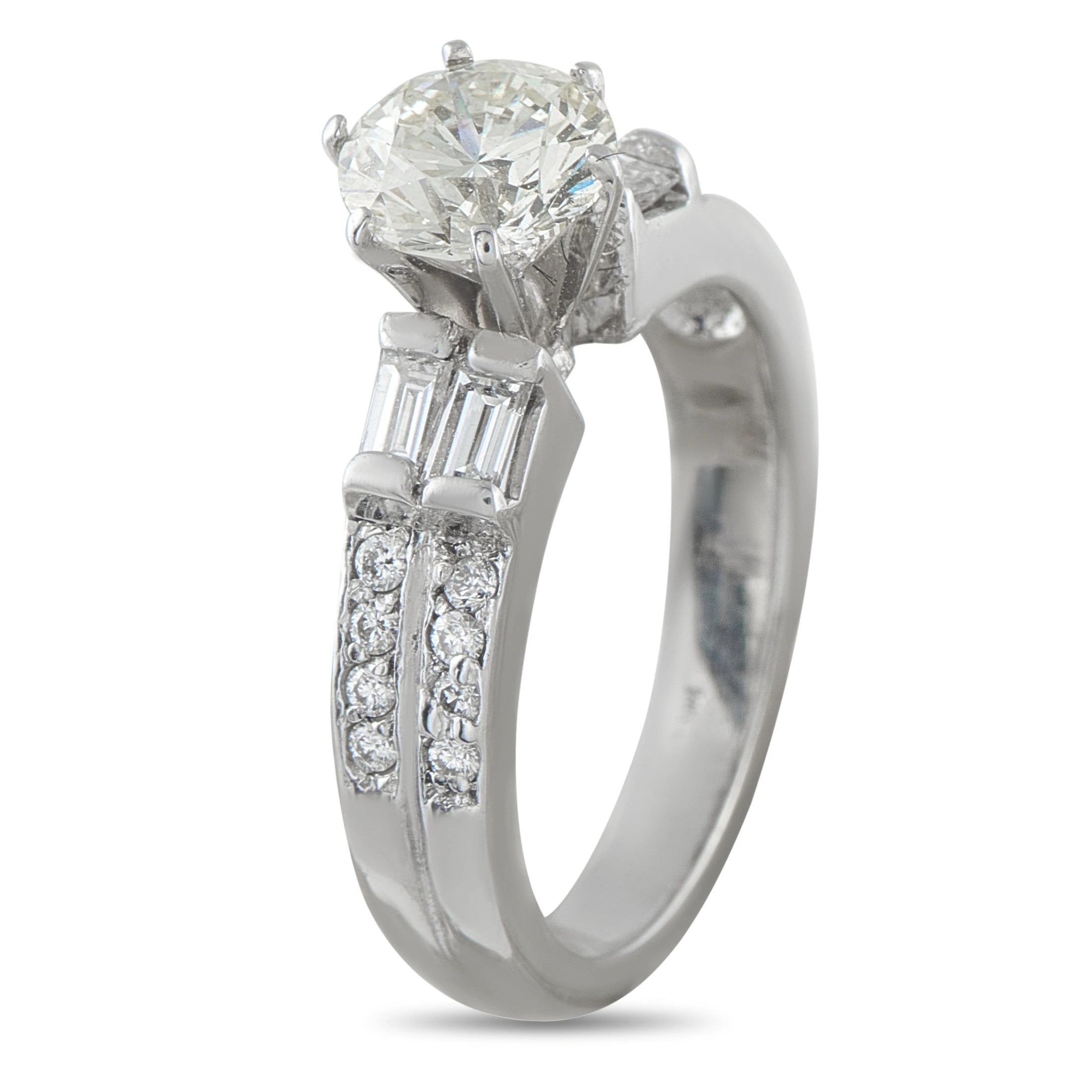 14K White Gold 1.65ct Diamond Ring