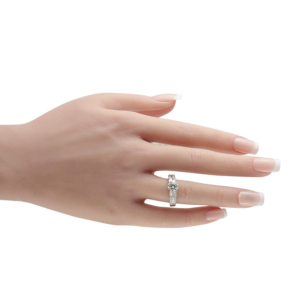 14K White Gold 1.65ct Diamond Ring
