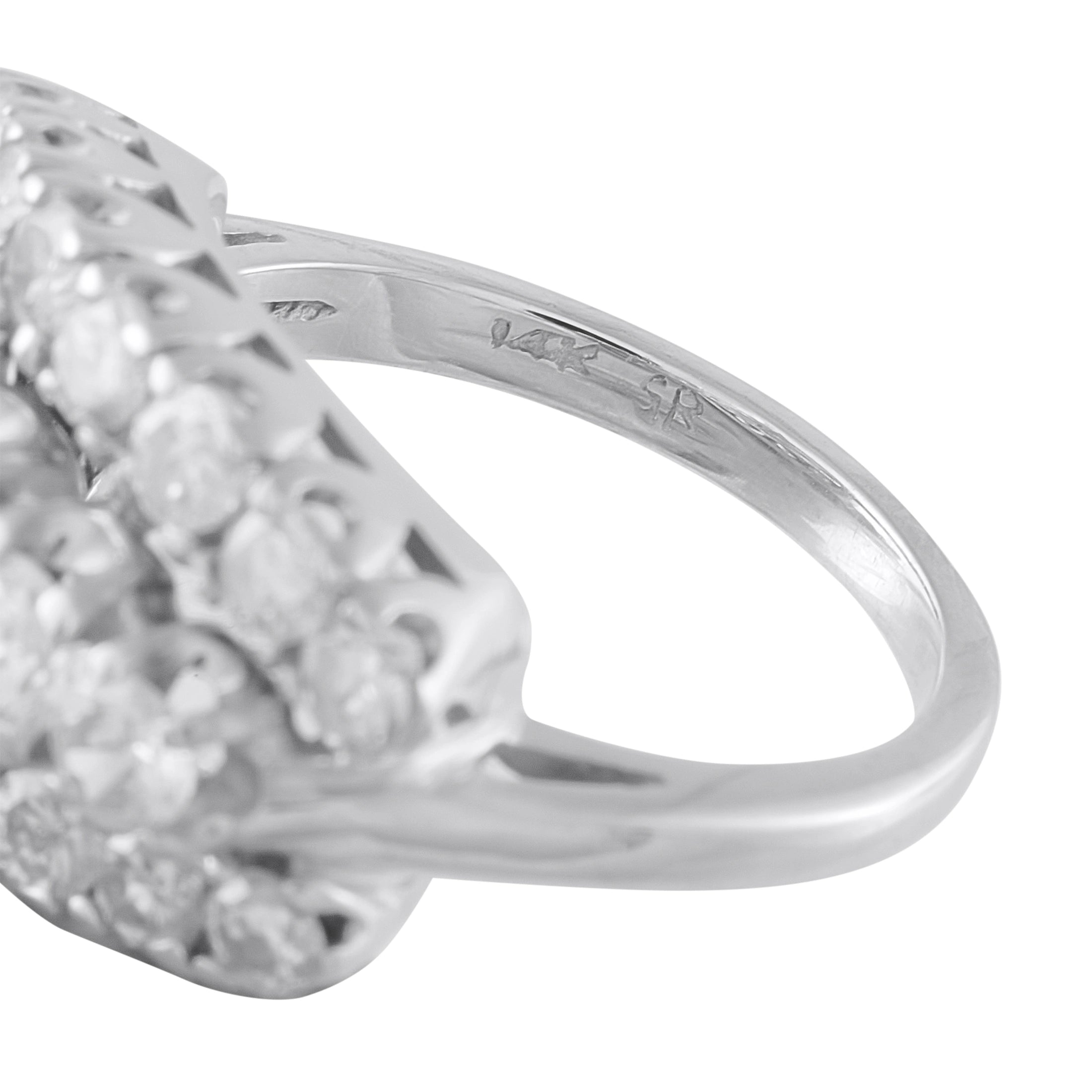 14K White Gold 3.0ct Diamond Ring