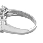 14K White Gold 2.40ct Diamond Princess-Cut Cluster Ring