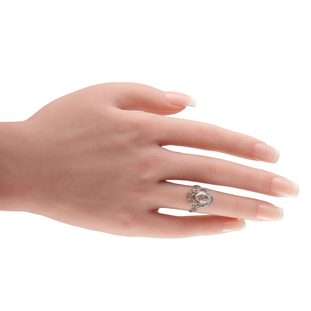 14K White Gold 0.83ct Diamond Ring