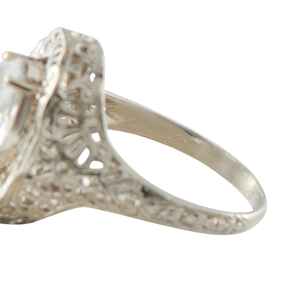 14K White Gold 0.83ct Diamond Ring