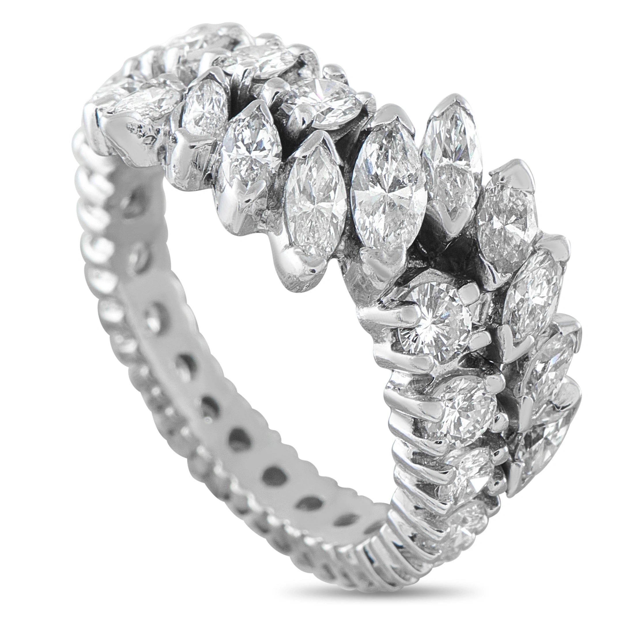 14K White Gold 2.20ct Diamond Ring
