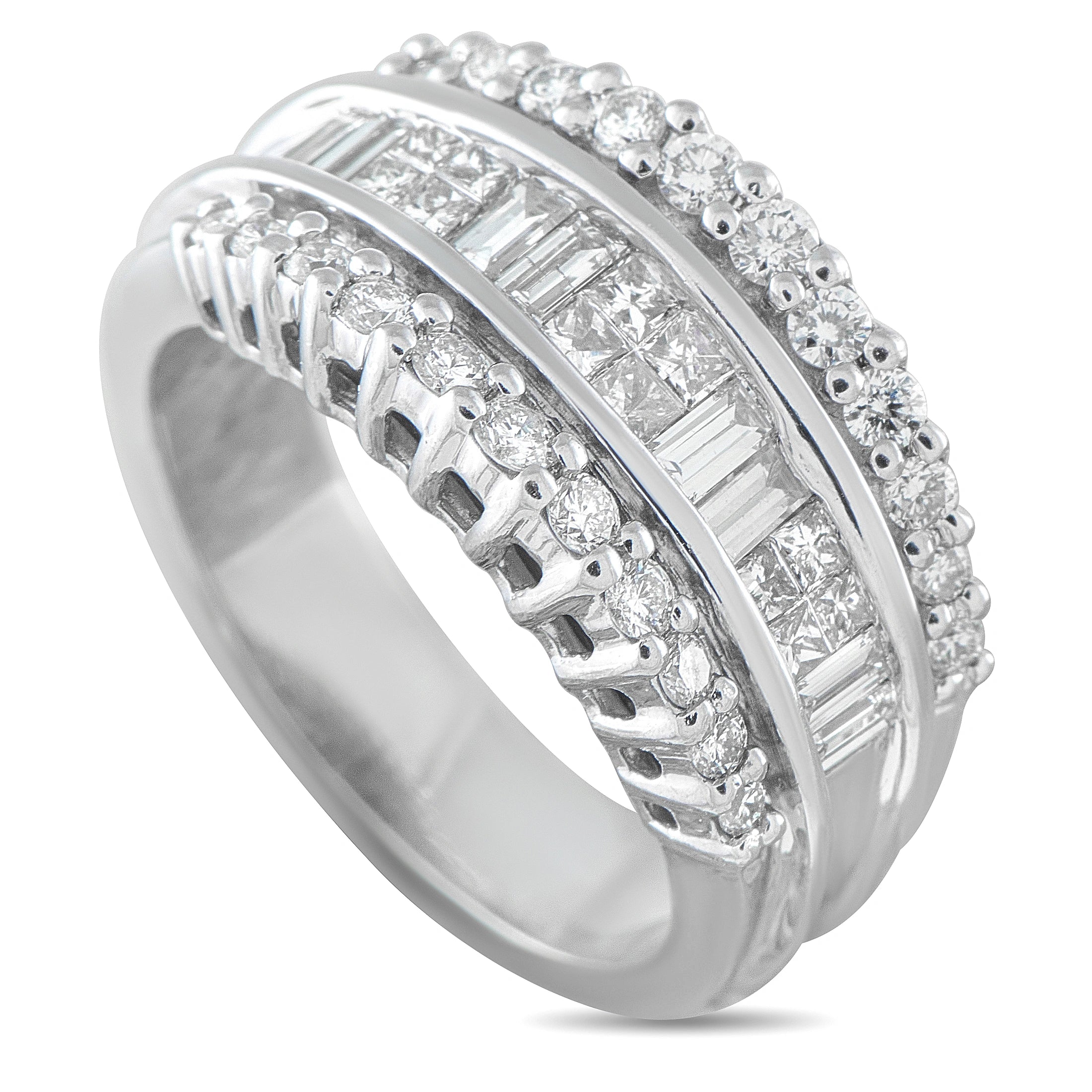 14K White Gold 1.0ct Diamond Ring
