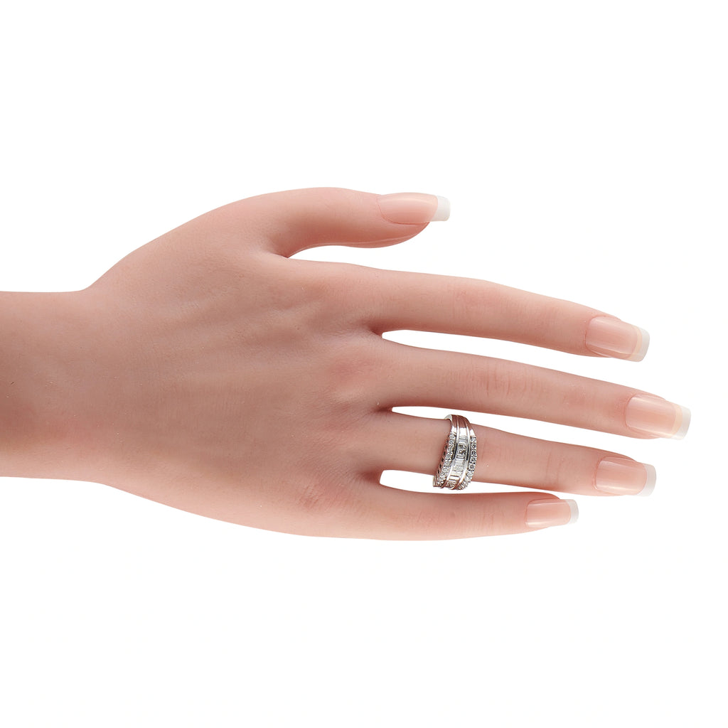 14K White Gold 1.0ct Diamond Ring