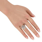 14K White Gold 2.48ct Diamond Cluster Ring