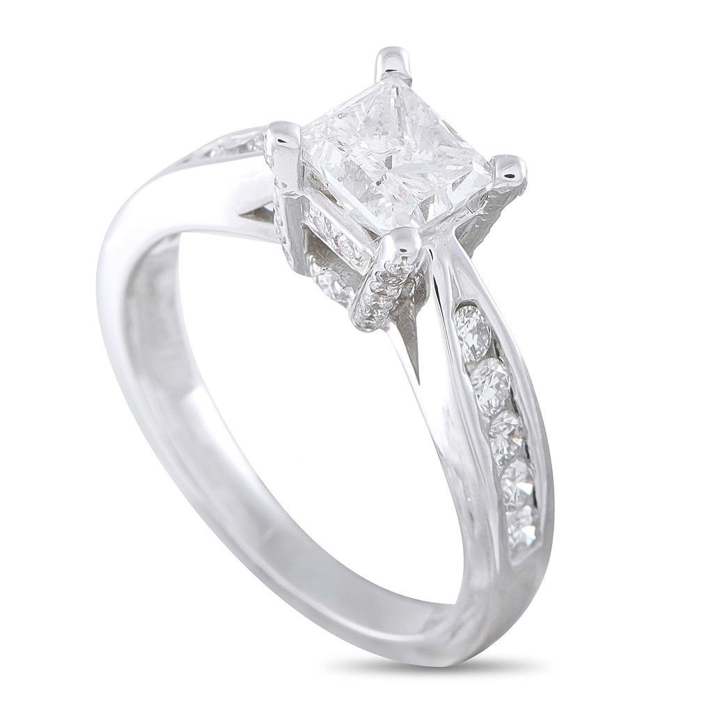 14K White Gold 1.38ct Diamond Ring