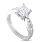 14K White Gold 1.38ct Diamond Ring
