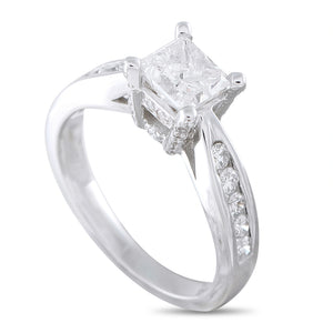 14K White Gold 1.38ct Diamond Ring