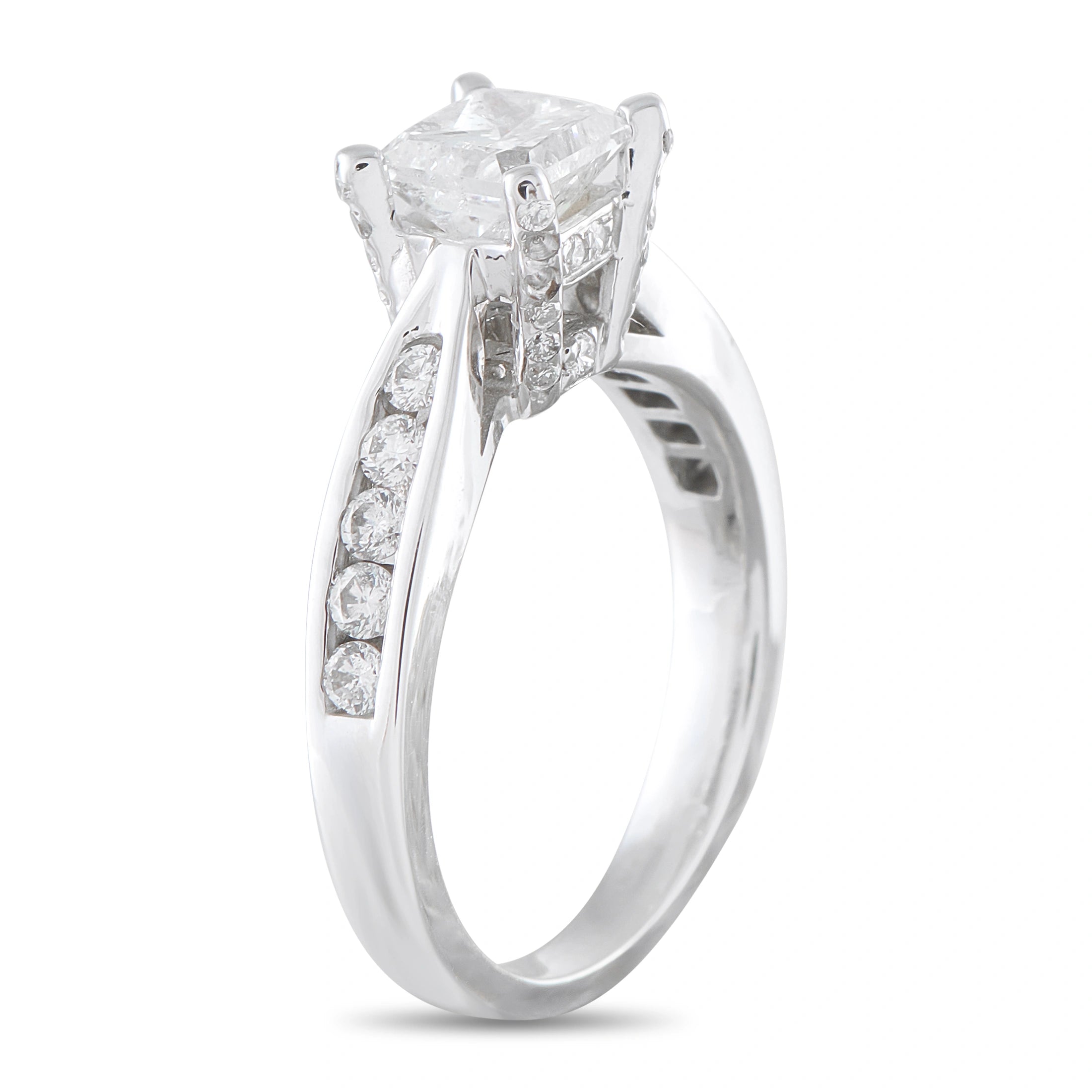 14K White Gold 1.38ct Diamond Ring