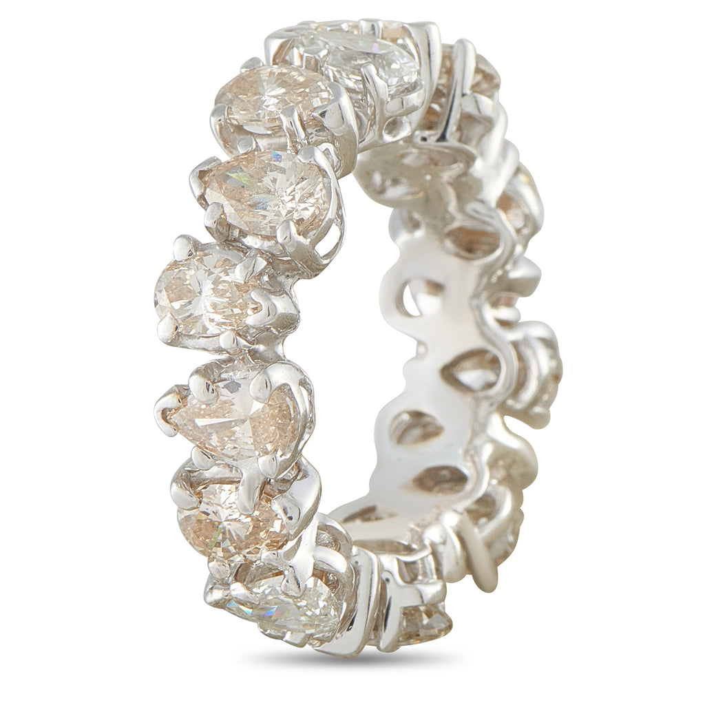 14K White Gold 4.50ct Diamond Eternity Band