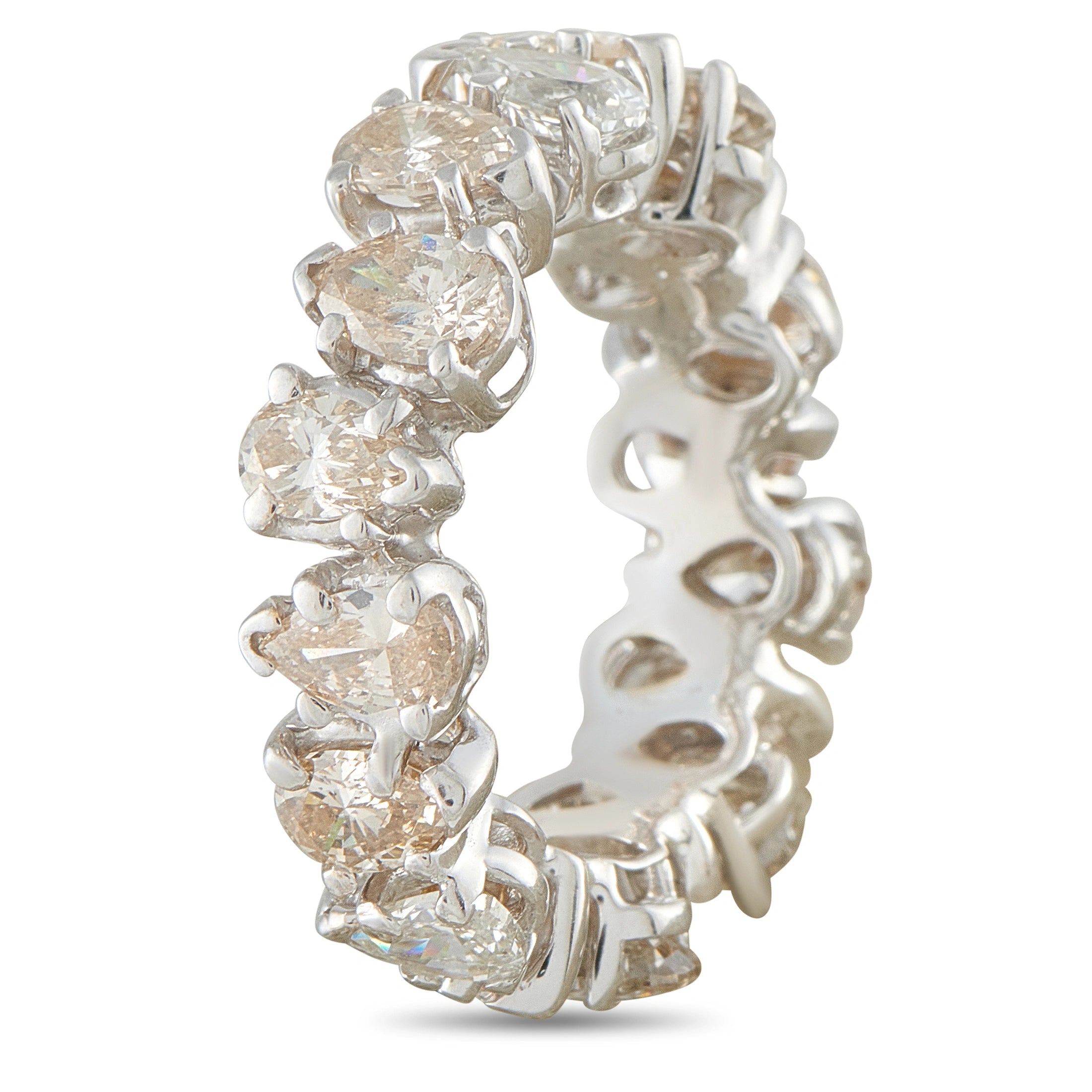 14K White Gold 4.50ct Diamond Eternity Band