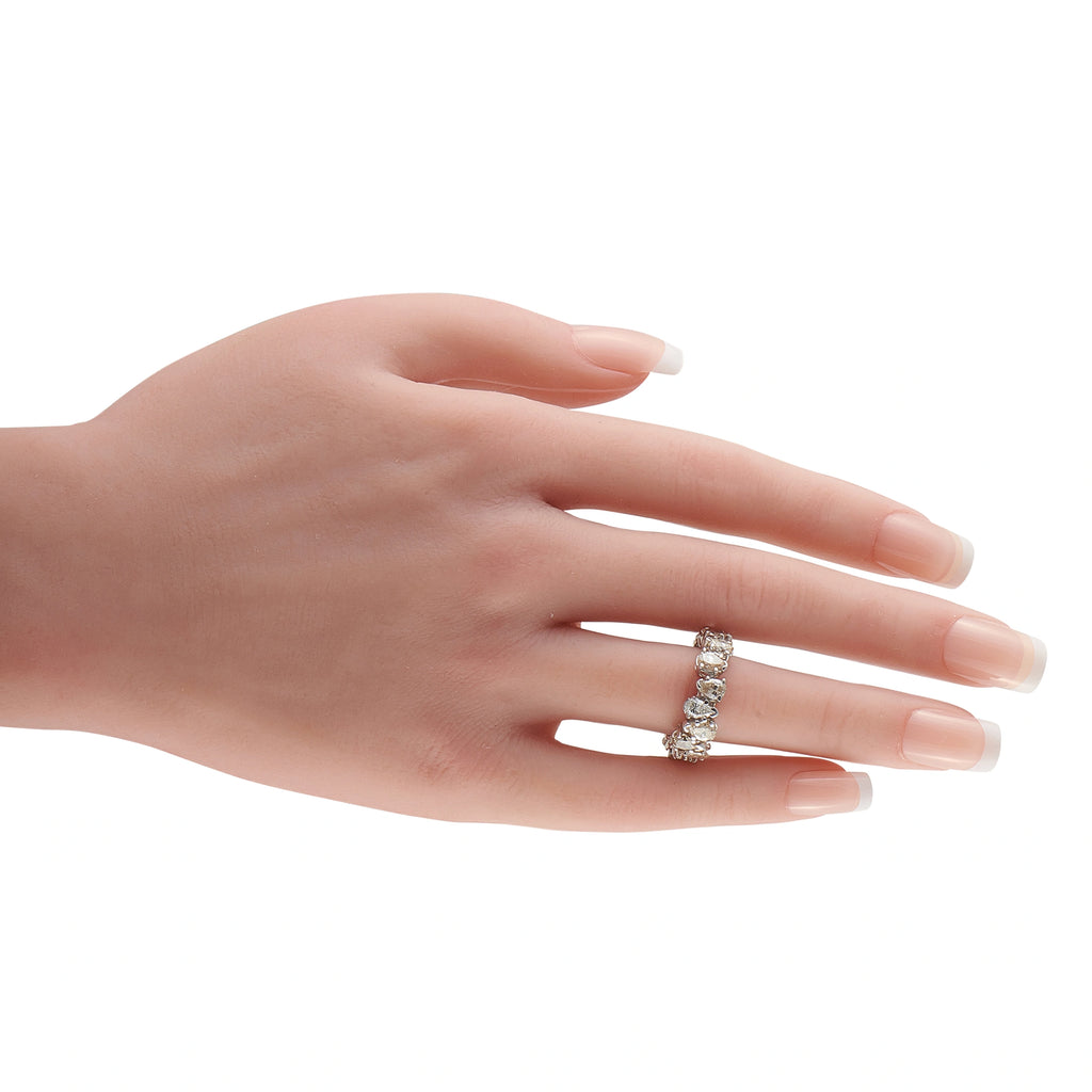 14K White Gold 4.50ct Diamond Eternity Band