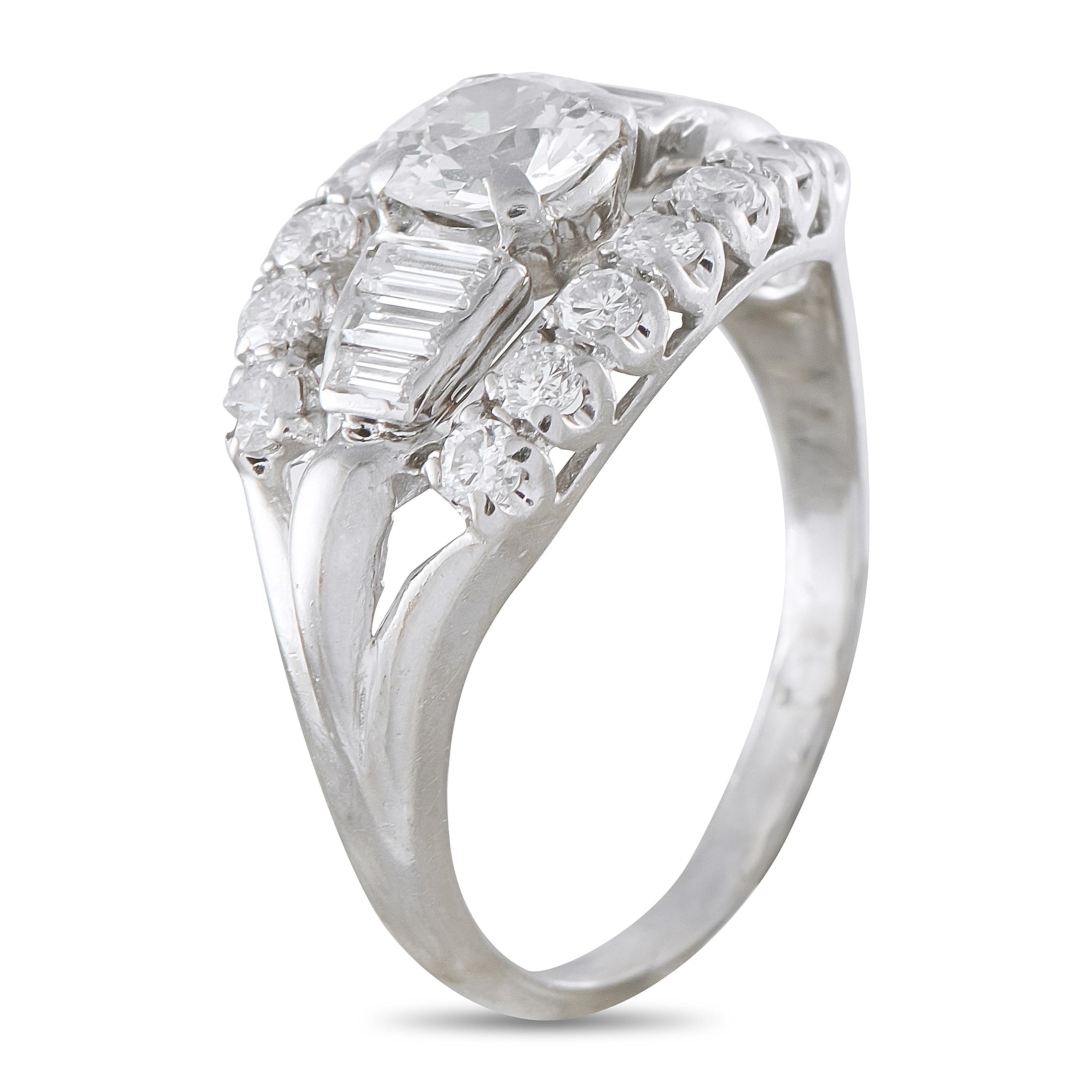 14K White Gold 1.82ct Diamond Ring