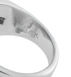 14K White Gold 0.45ct Diamond and Sapphire Ring