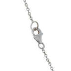 14K White Gold 0.25ct Diamond and Topaz Pendant