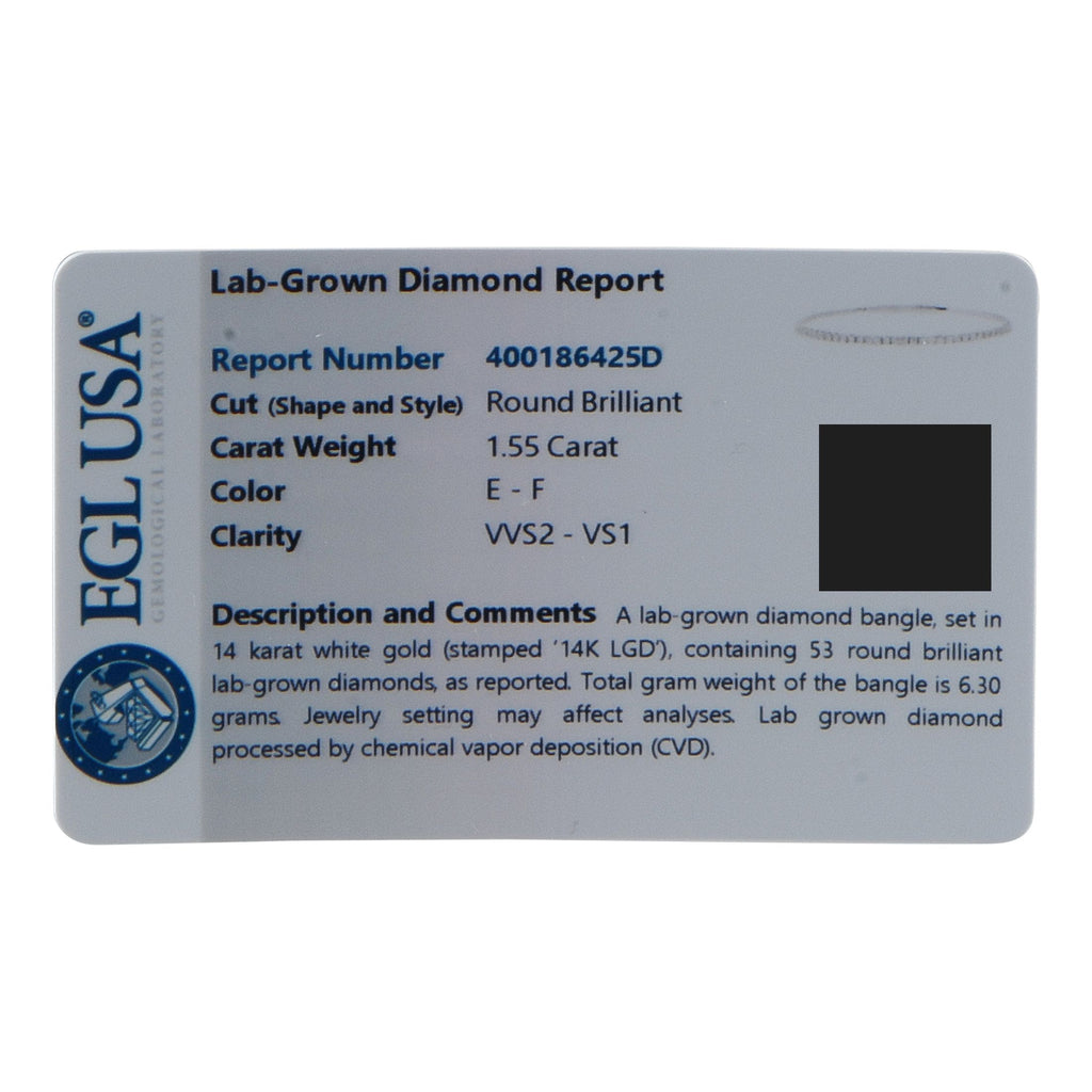 Exclusive 14K White Gold 1.55ct Lab-Grown Diamond Bracelet