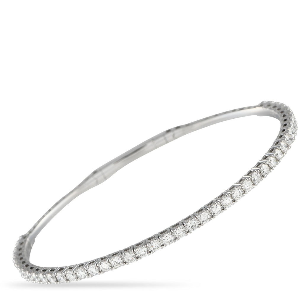 Exclusive 14K White Gold 1.90ct Lab-Grown Diamond Bangle Bracelet MF01-041725 – Get the luxe look without the high price with