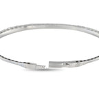 14K White Gold 1.90ct Lab-Grown Diamond Bangle