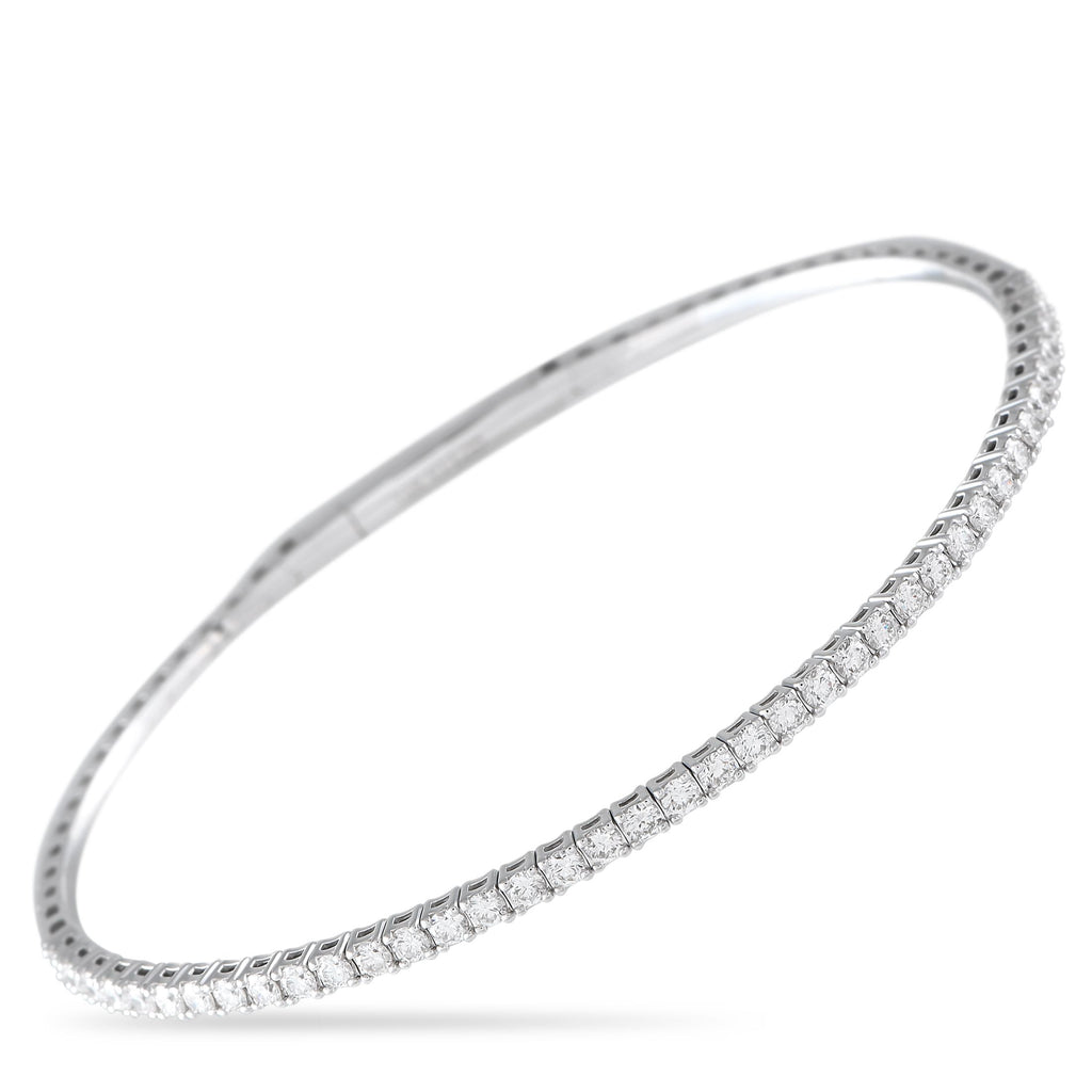 Exclusive 14K White Gold 1.10ct Lab-Grown Diamond Bracelet MF07-041725 – Lab Grown Diamonds with a total weight of 1