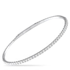 Exclusive 14K White Gold 1.10ct Lab-Grown Diamond Bracelet MF07-041725 – Lab Grown Diamonds with a total weight of 1