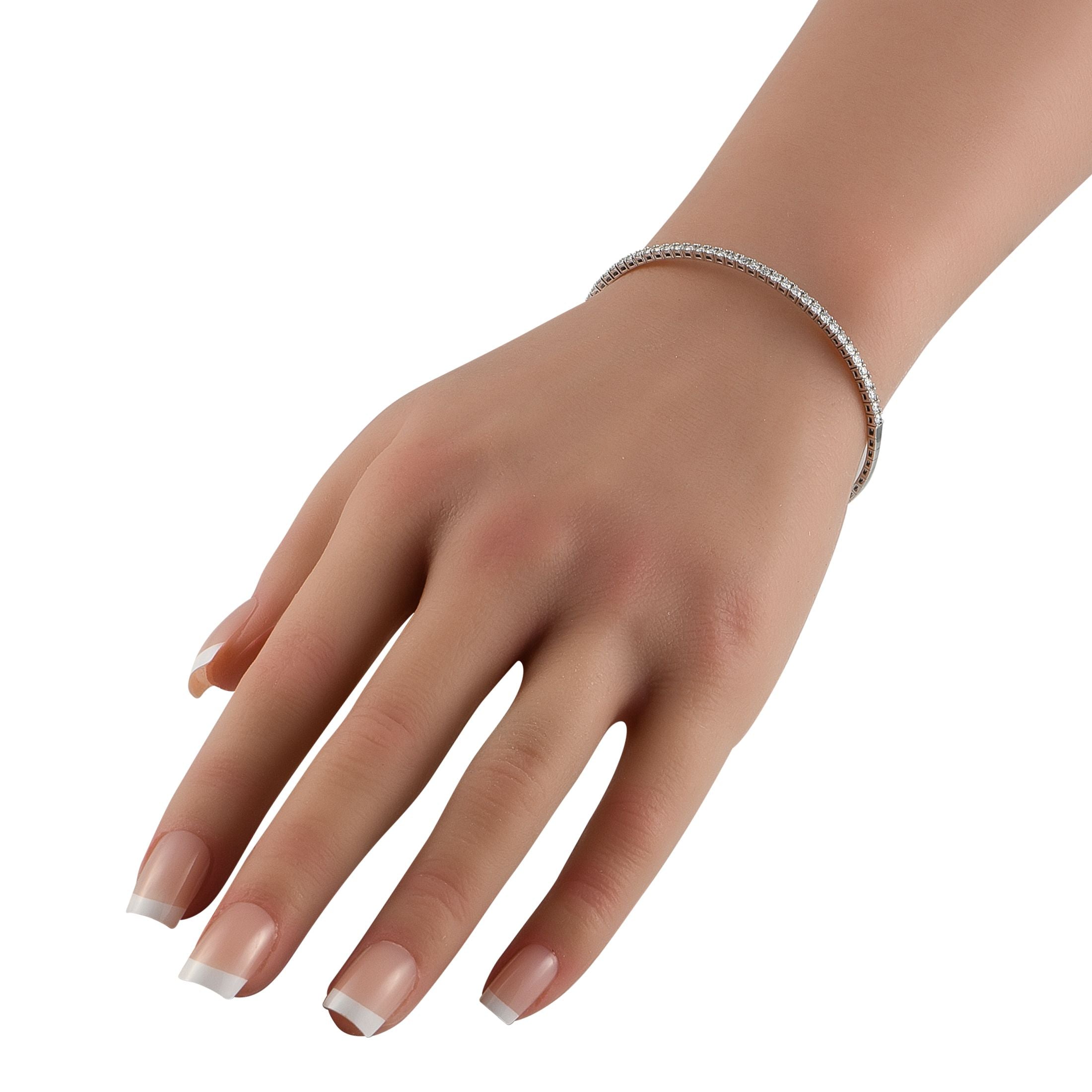 Exclusive 14K White Gold 1.10ct Lab-Grown Diamond Bracelet