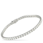 Exclusive 14K White Gold 6.70ct Lab-Grown Diamond Tennis Bracelet LG04-091025 – This classic tennis bracelet is sophisticated