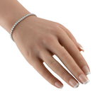 Exclusive 14K White Gold 6.70ct Lab-Grown Diamond Tennis Bracelet