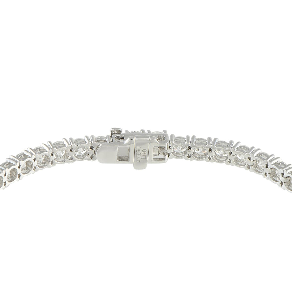 Exclusive 14K White Gold 6.70ct Lab-Grown Diamond Tennis Bracelet