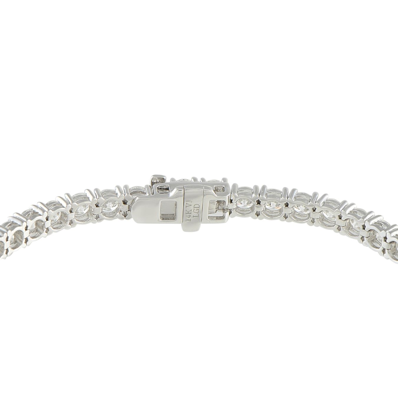 Exclusive 14K White Gold 6.70ct Lab-Grown Diamond Tennis Bracelet