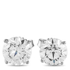 Exclusive 14K White Gold 4.0ct Lab-Grown Diamond Stud Earrings MF32-041625 – Add a subtle touch of luxury to any ensemble wit