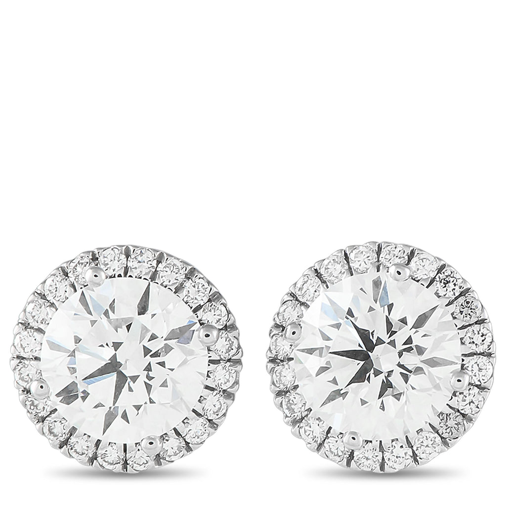 Exclusive 14K White Gold 4.40ct Lab-Grown Diamond Earrings MF48-041725 – Elevate any ensemble simply by adding these impeccab