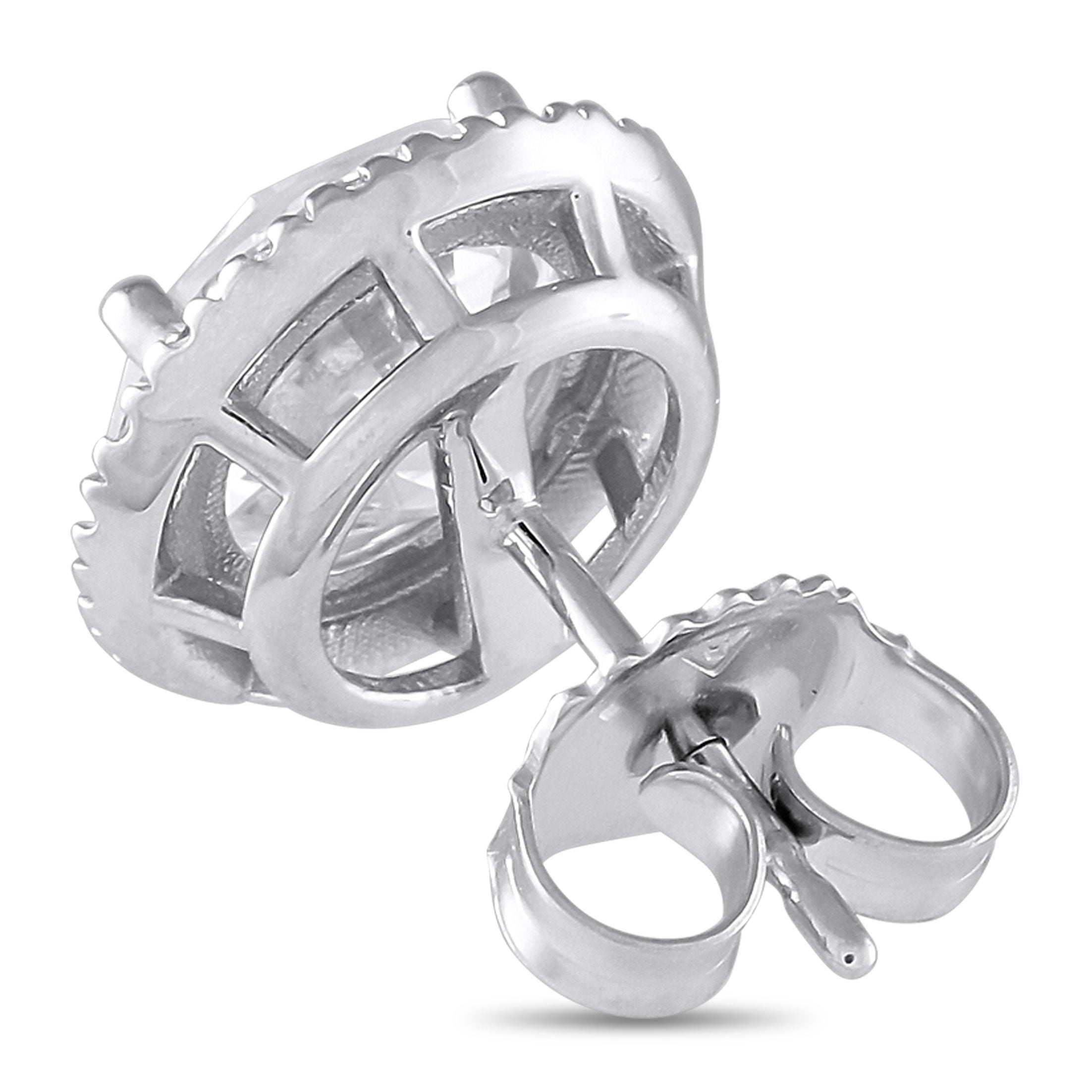 Exclusive 14K White Gold 4.40ct Lab-Grown Diamond Earrings