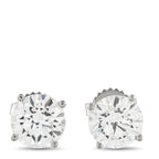 Exclusive 14K White Gold 4.0ct Lab-Grown Diamond Stud Earrings LG04-091125 – These elegant solitaire earrings will add the pe