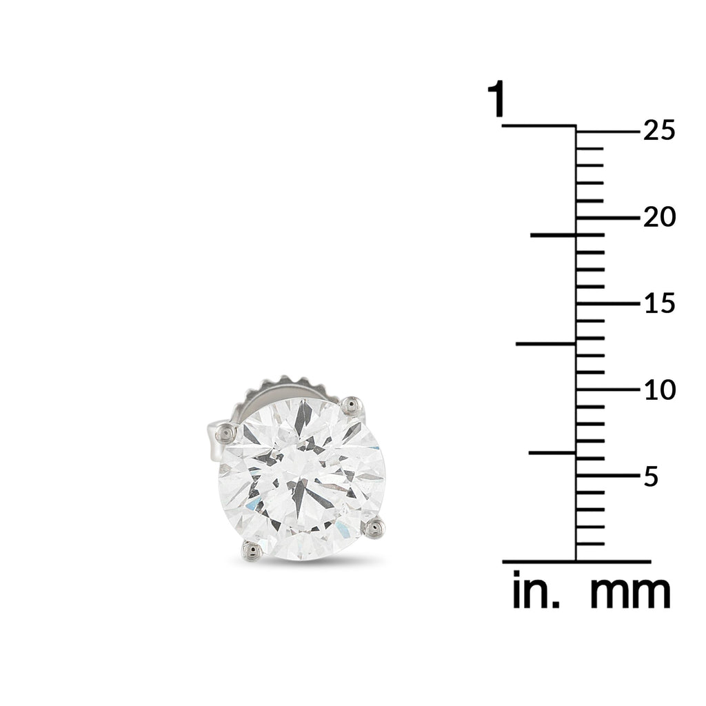 Exclusive 14K White Gold 4.0ct Lab-Grown Diamond Stud Earrings