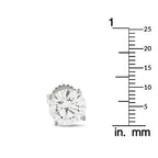 Exclusive 14K White Gold 4.0ct Lab-Grown Diamond Stud Earrings