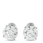Exclusive 14K White Gold 3.55ct Lab-Grown Diamond Stud Earrings LG05-091125 – These solitaire earrings are a minimalist acces